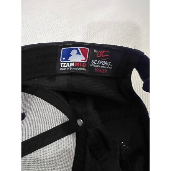 New York Yankees Strapback Adjustable Hat Cap MLB Baseball Black Youth - Picture 4 of 5